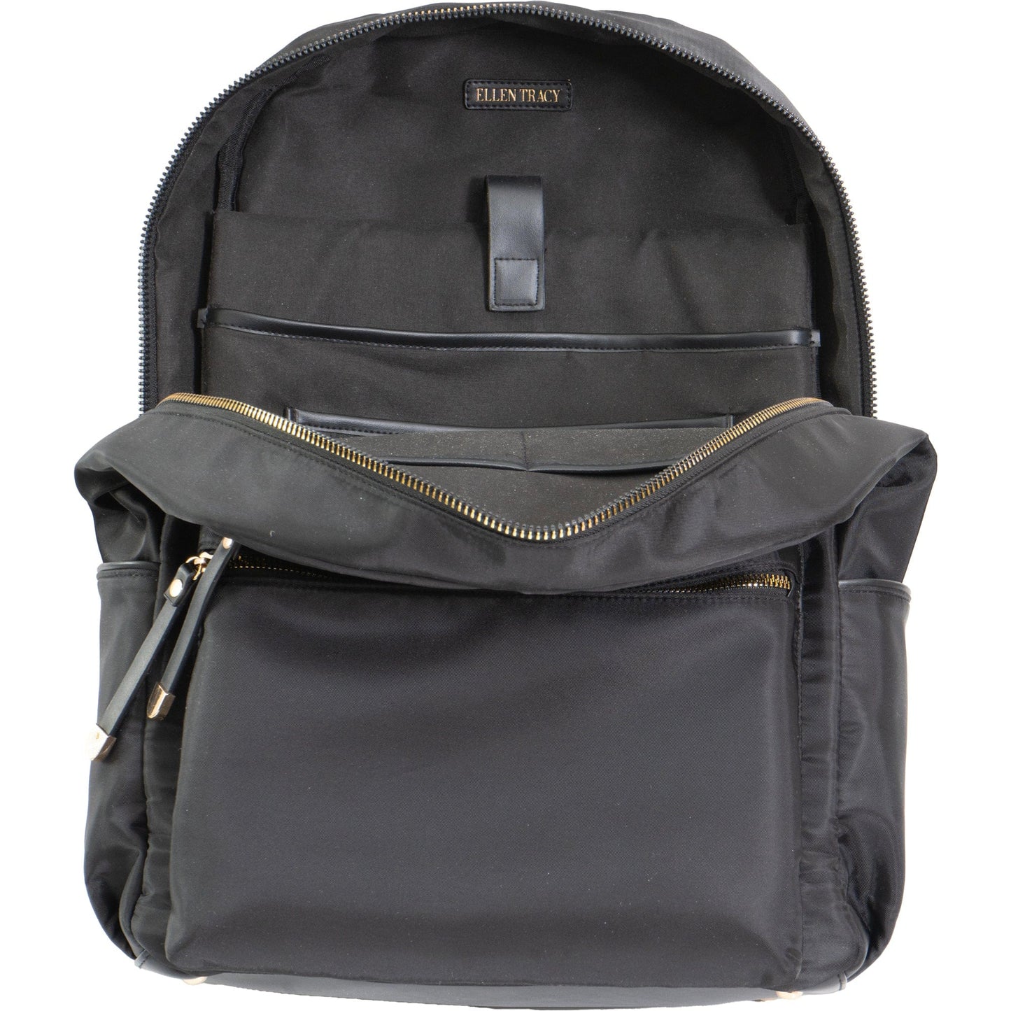 Ellen Tracy 19 Inch Nylon Twill Workbook Laptop Backpack