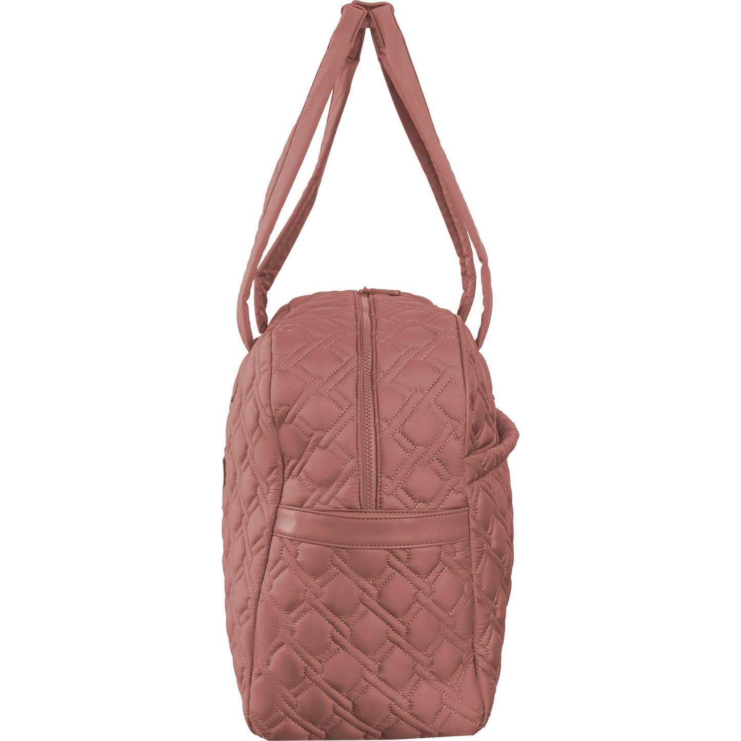 Ellen Tracy 20 Inch Basket Weave Quilted Travel Duffel