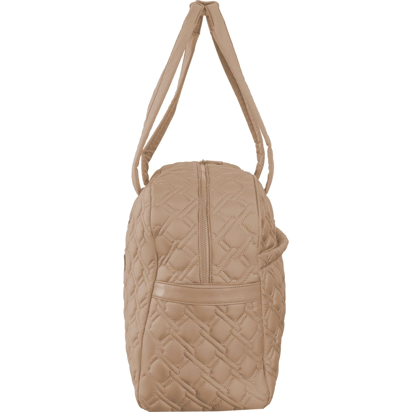 Ellen Tracy 20 Inch Basket Weave Quilted Travel Duffel