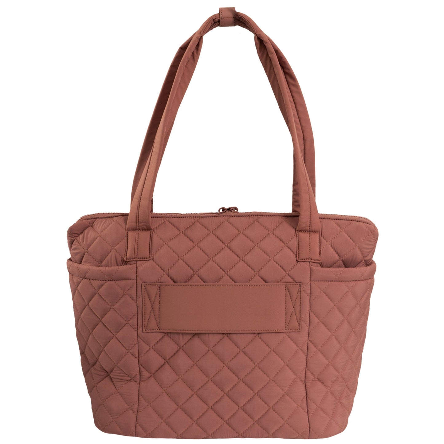 Ellen Tracy 20 Inch Diamond Quilted Nylon Large Travel Workbook Tote Bag