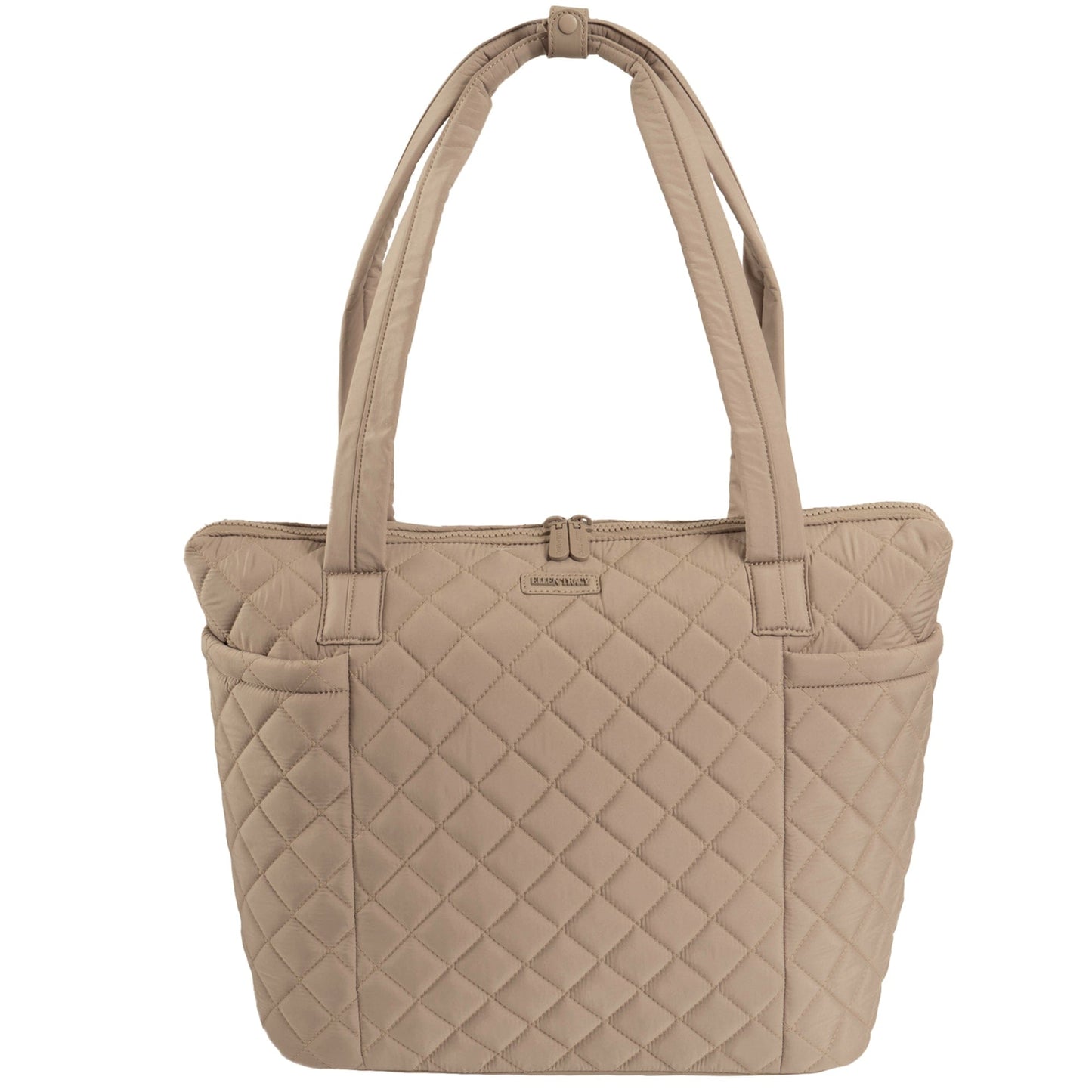 Ellen Tracy 20 Inch Diamond Quilted Nylon Large Travel Workbook Tote Bag