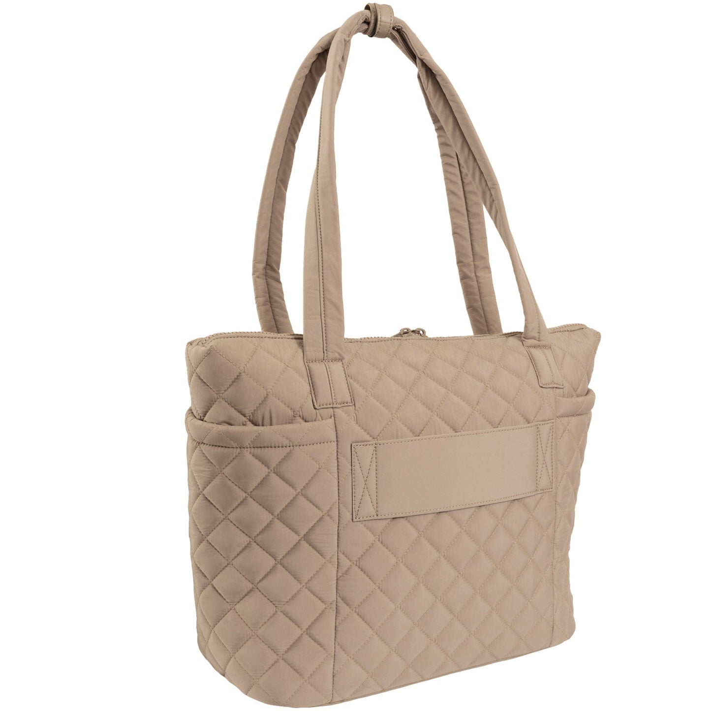 Ellen Tracy 20 Inch Diamond Quilted Nylon Large Travel Workbook Tote Bag