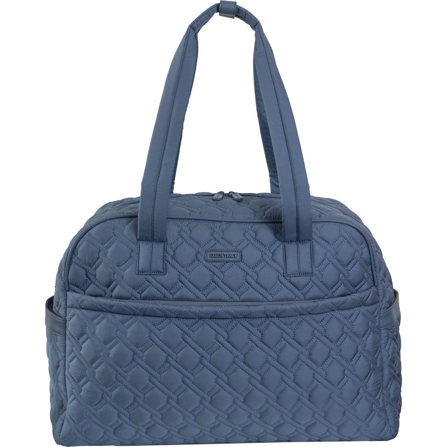 Ellen Tracy 20 Inch Basket Weave Quilted Travel Duffel