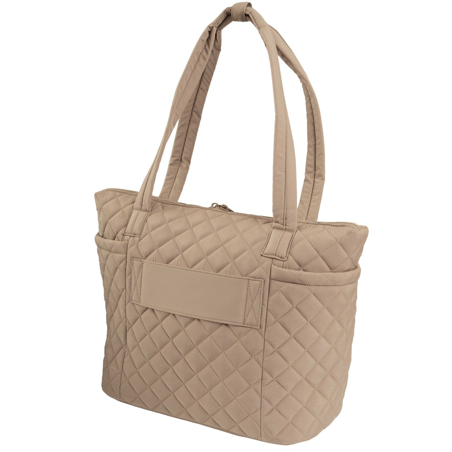 Ellen Tracy 20 Inch Diamond Quilted Nylon Large Travel Workbook Tote Bag