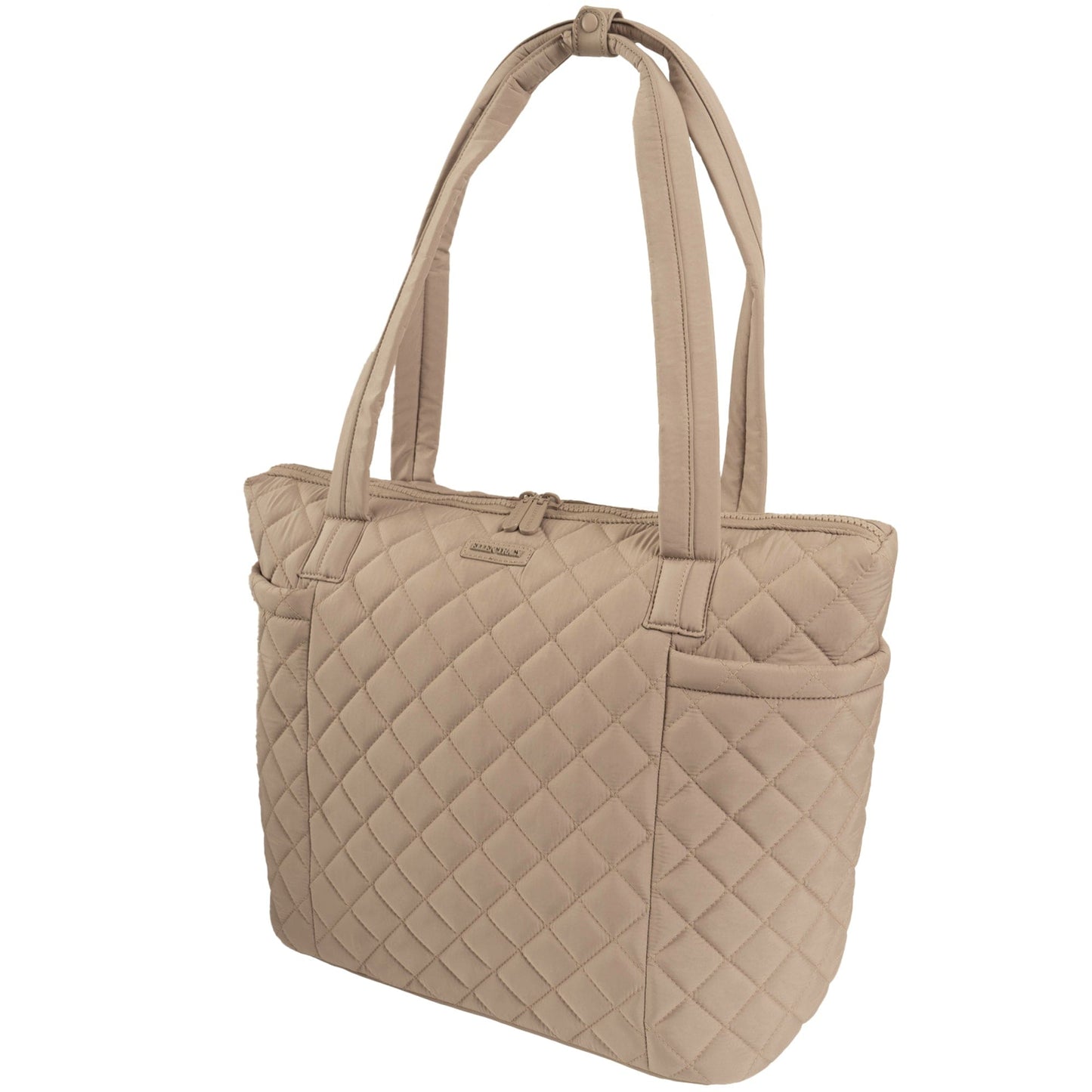 Ellen Tracy 20 Inch Diamond Quilted Nylon Large Travel Workbook Tote Bag