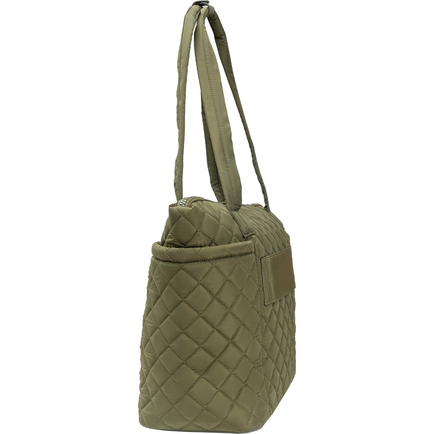 Ellen Tracy 20 Inch Diamond Quilted Nylon Large Travel Workbook Tote Bag