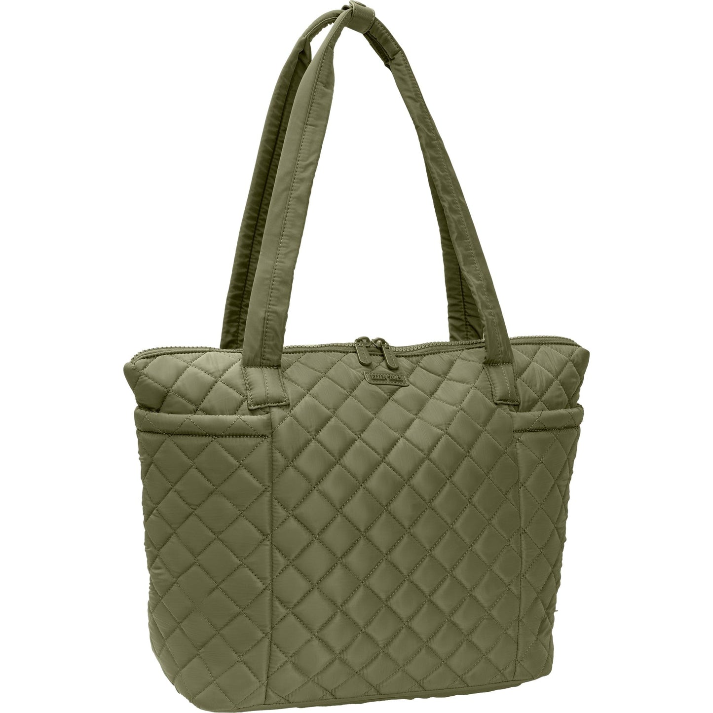 Ellen Tracy 20 Inch Diamond Quilted Nylon Large Travel Workbook Tote Bag