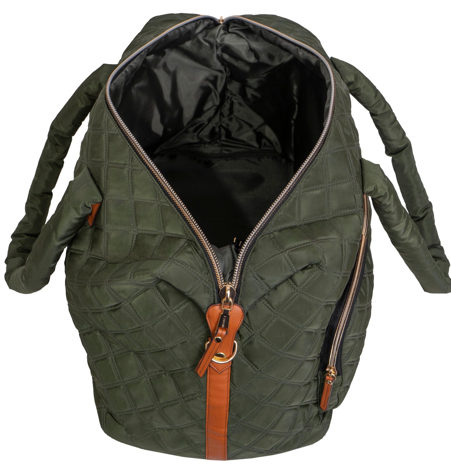 Joan & David 22 Inch Diamond Quilted 3 Pocket Nylon Duffel Bag