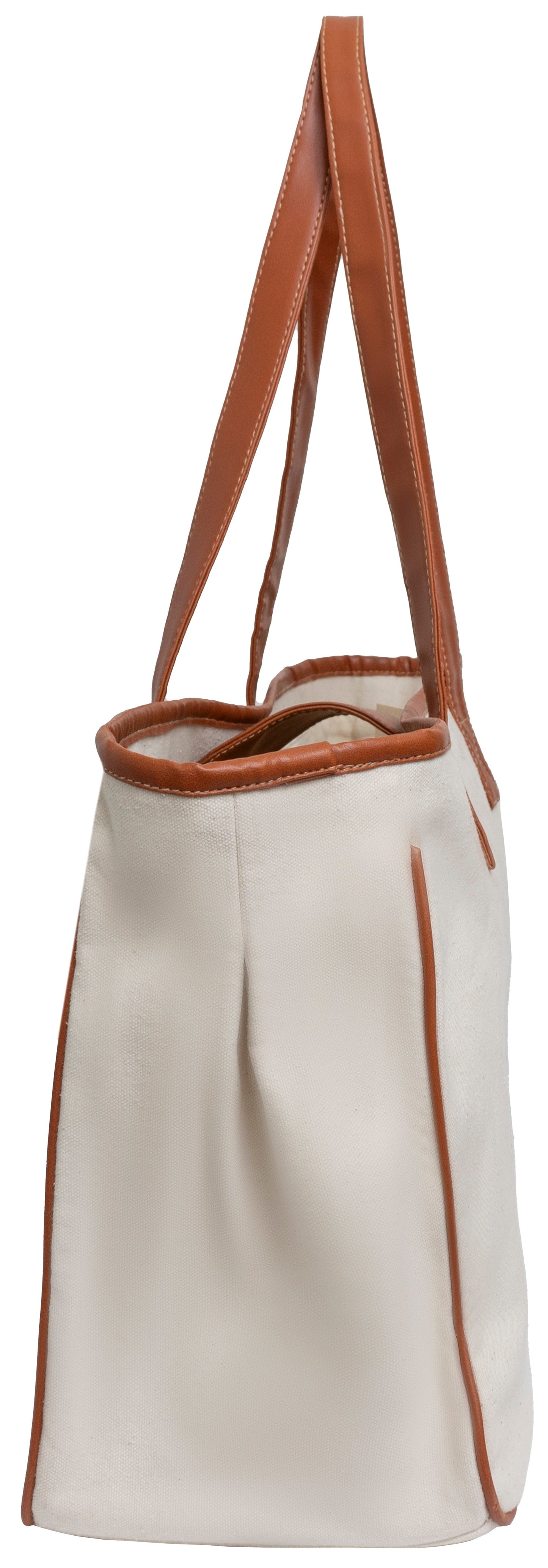Magid Canvas Slogan Tote "DOG MOTHER BEACH LOVER"