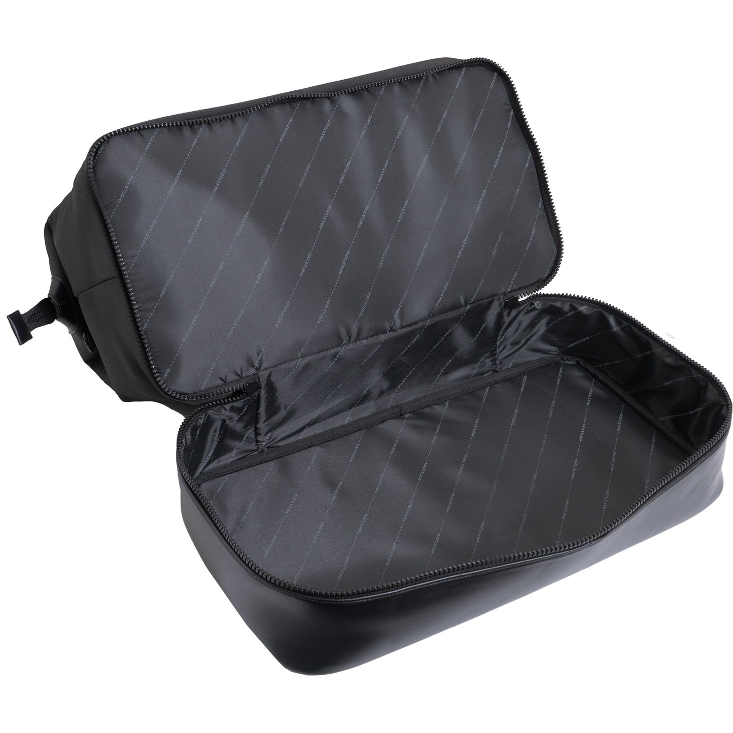 Max Studio Sport Nylon & Faux Leather Drop Bottom Duffel Bag