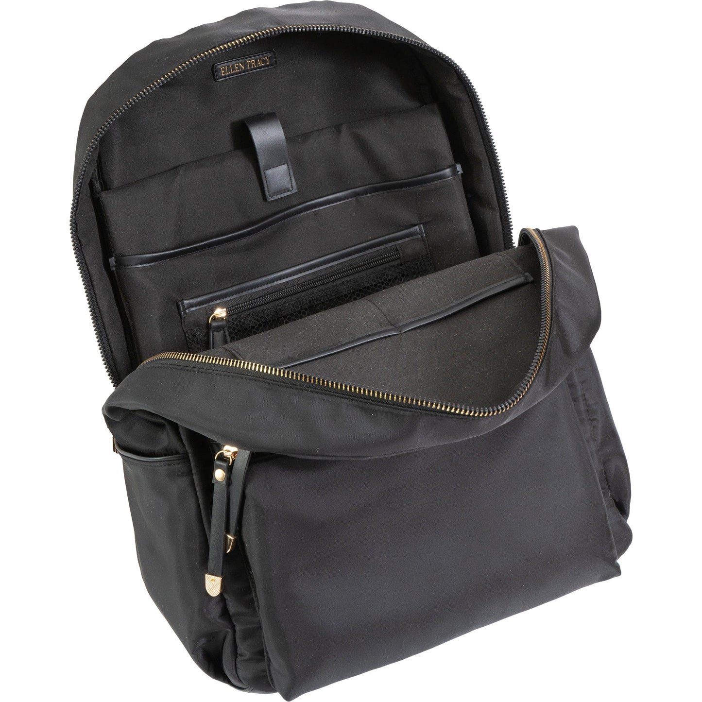 Ellen Tracy 19 Inch Nylon Twill Workbook Laptop Backpack