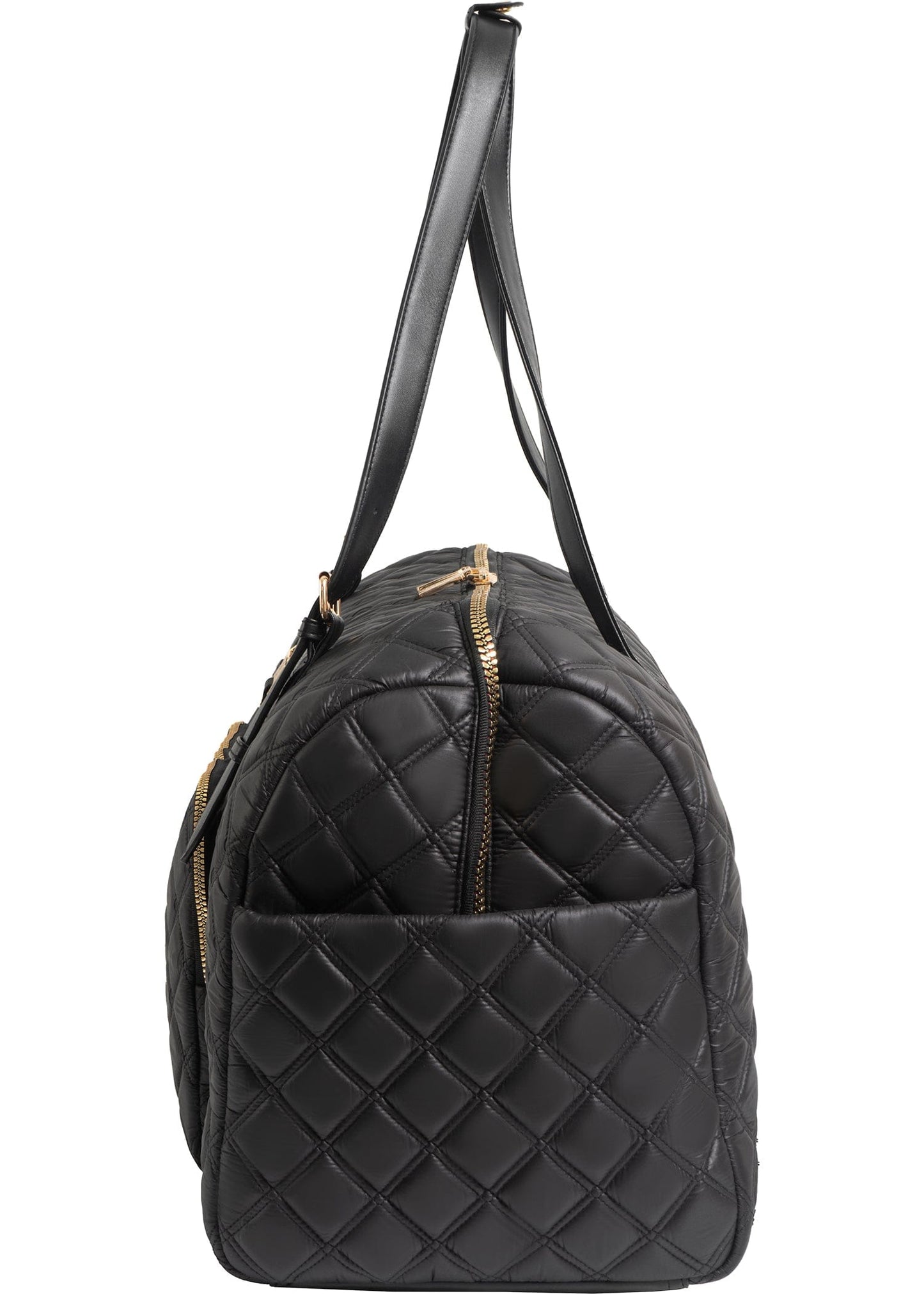 Joan & David The Sloane Diamond Quilted Weekender Duffle Bag
