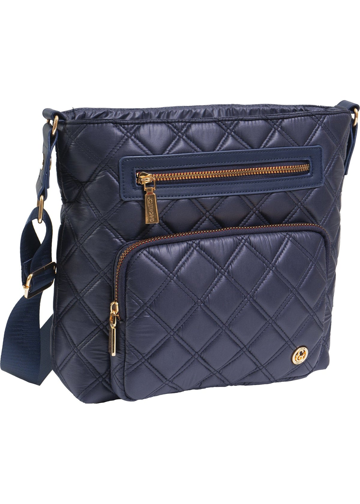Joan & David The Alina Diamond Quilted Crossbody Bag