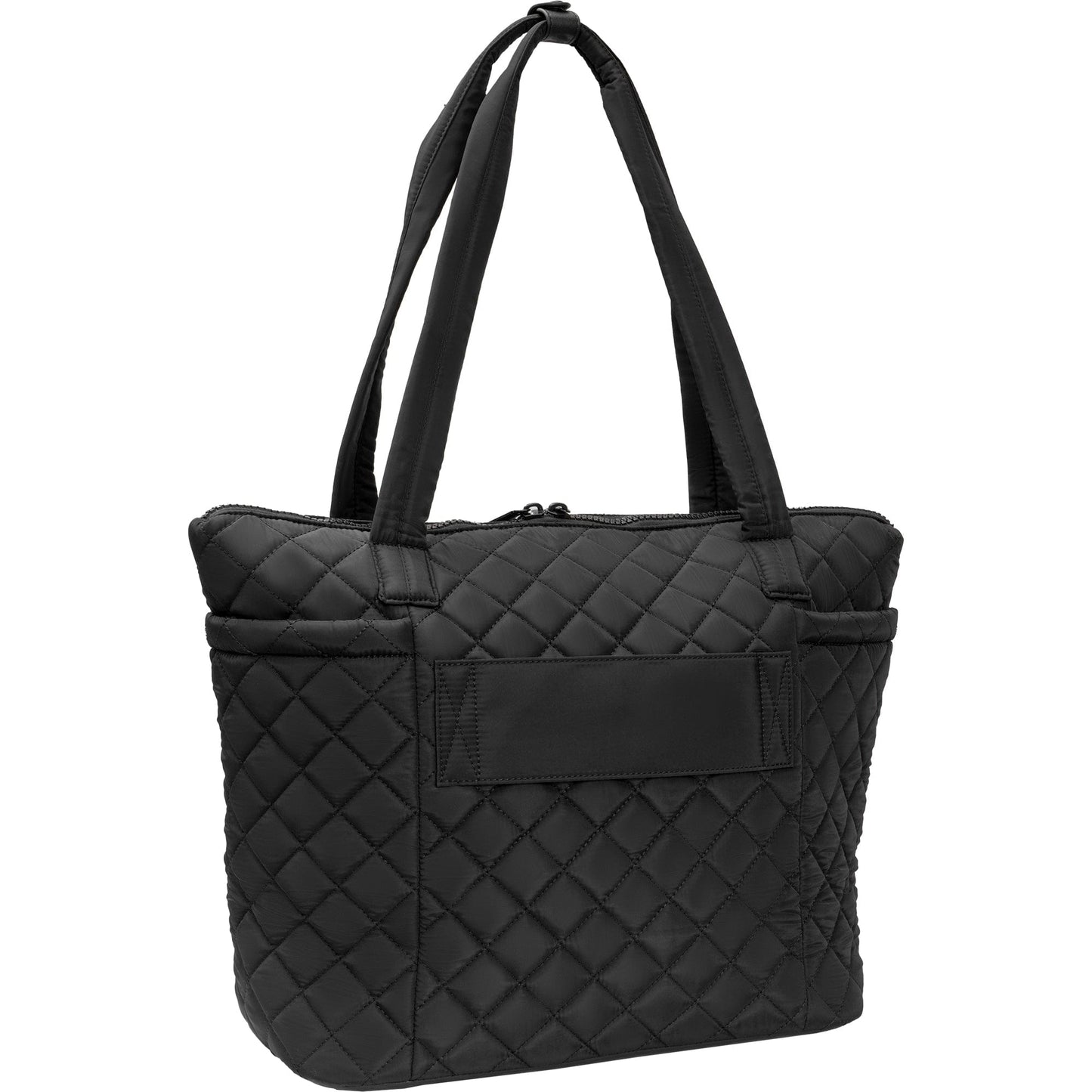 Ellen Tracy 20 Inch Diamond Quilted Nylon Large Travel Workbook Tote Bag