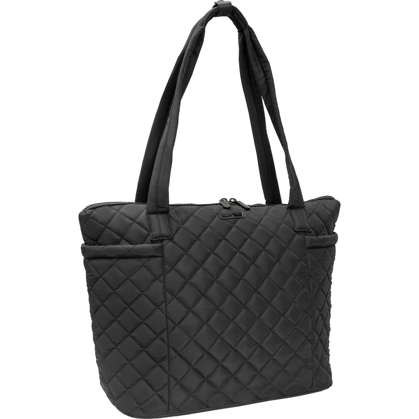 Ellen Tracy 20 Inch Diamond Quilted Nylon Large Travel Workbook Tote Bag