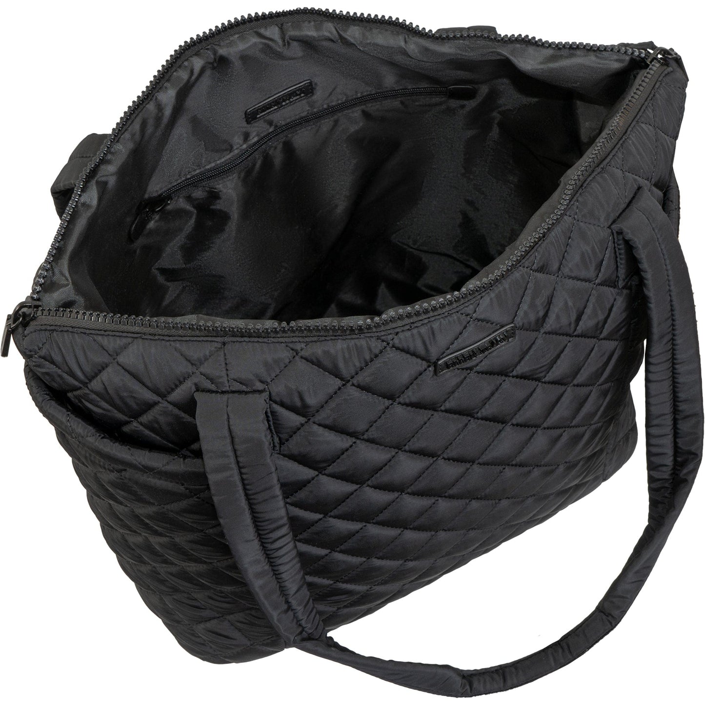 Ellen Tracy 20 Inch Diamond Quilted Nylon Large Travel Workbook Tote Bag