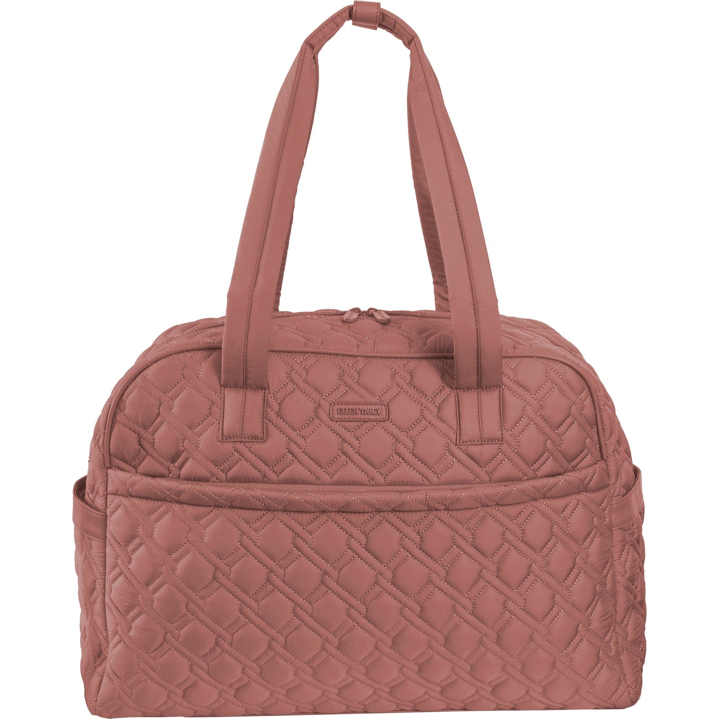 Ellen Tracy 20 Inch Basket Weave Quilted Travel Duffel