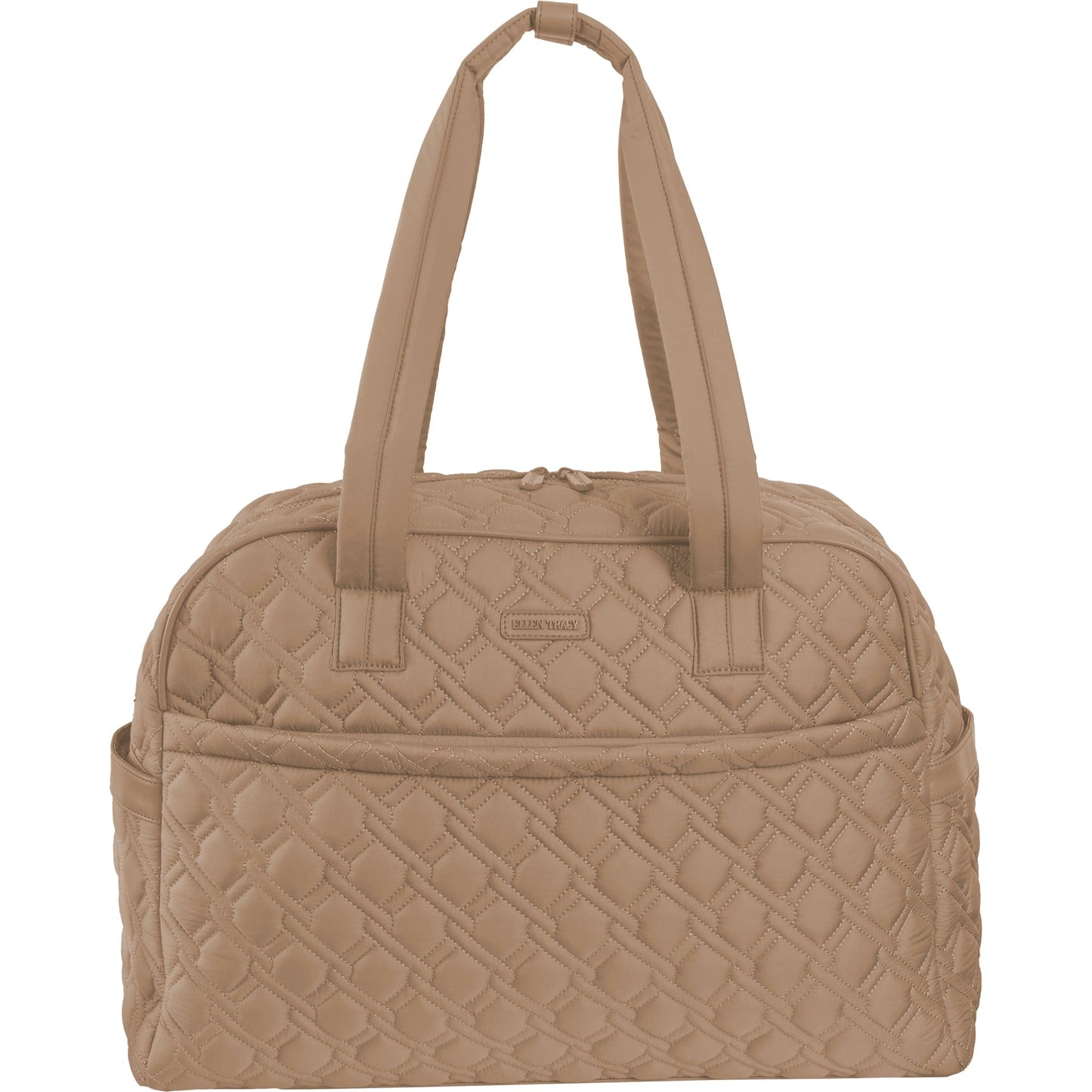 Ellen Tracy 20 Inch Basket Weave Quilted Travel Duffel