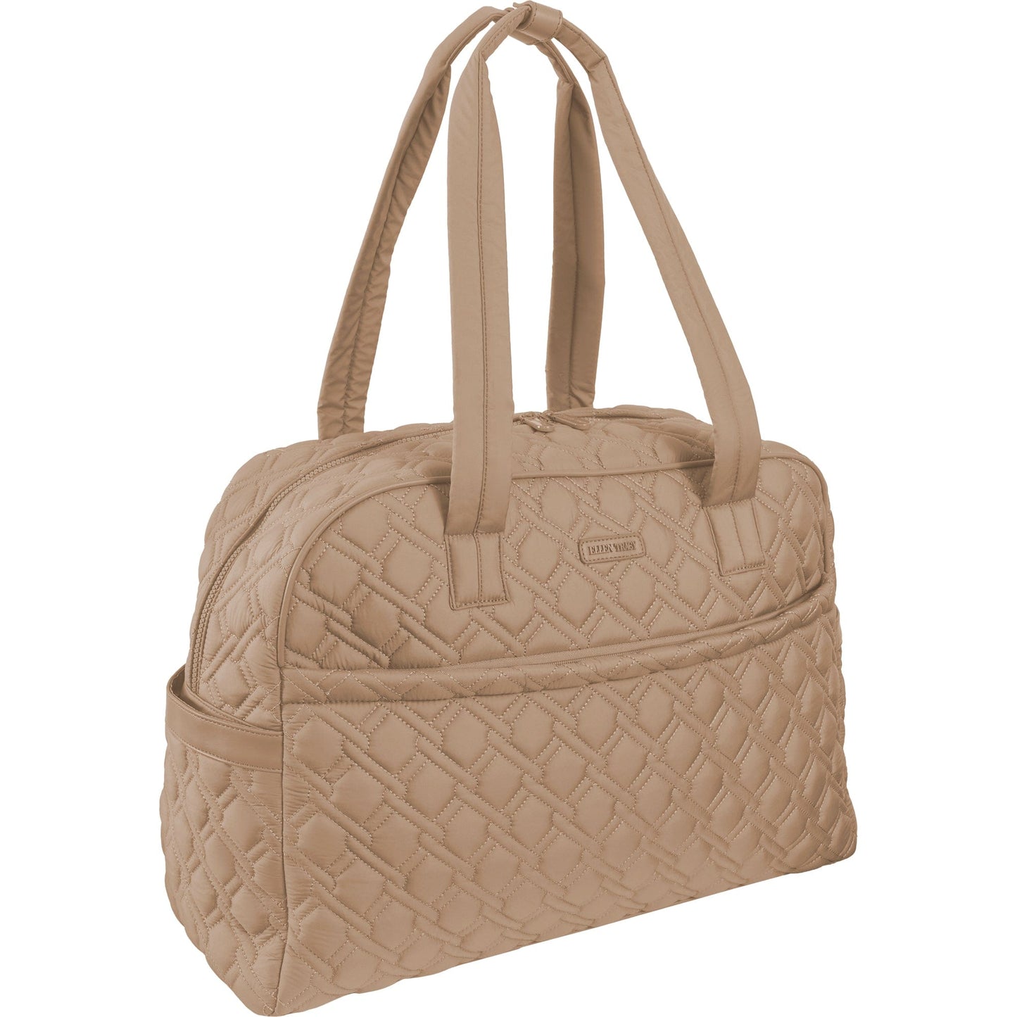 Ellen Tracy 20 Inch Basket Weave Quilted Travel Duffel