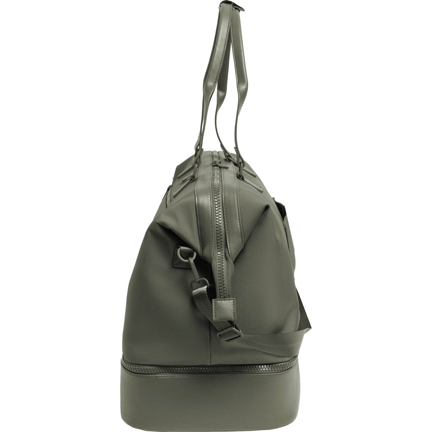 Max Studio Sport Nylon & Faux Leather Drop Bottom Duffel Bag