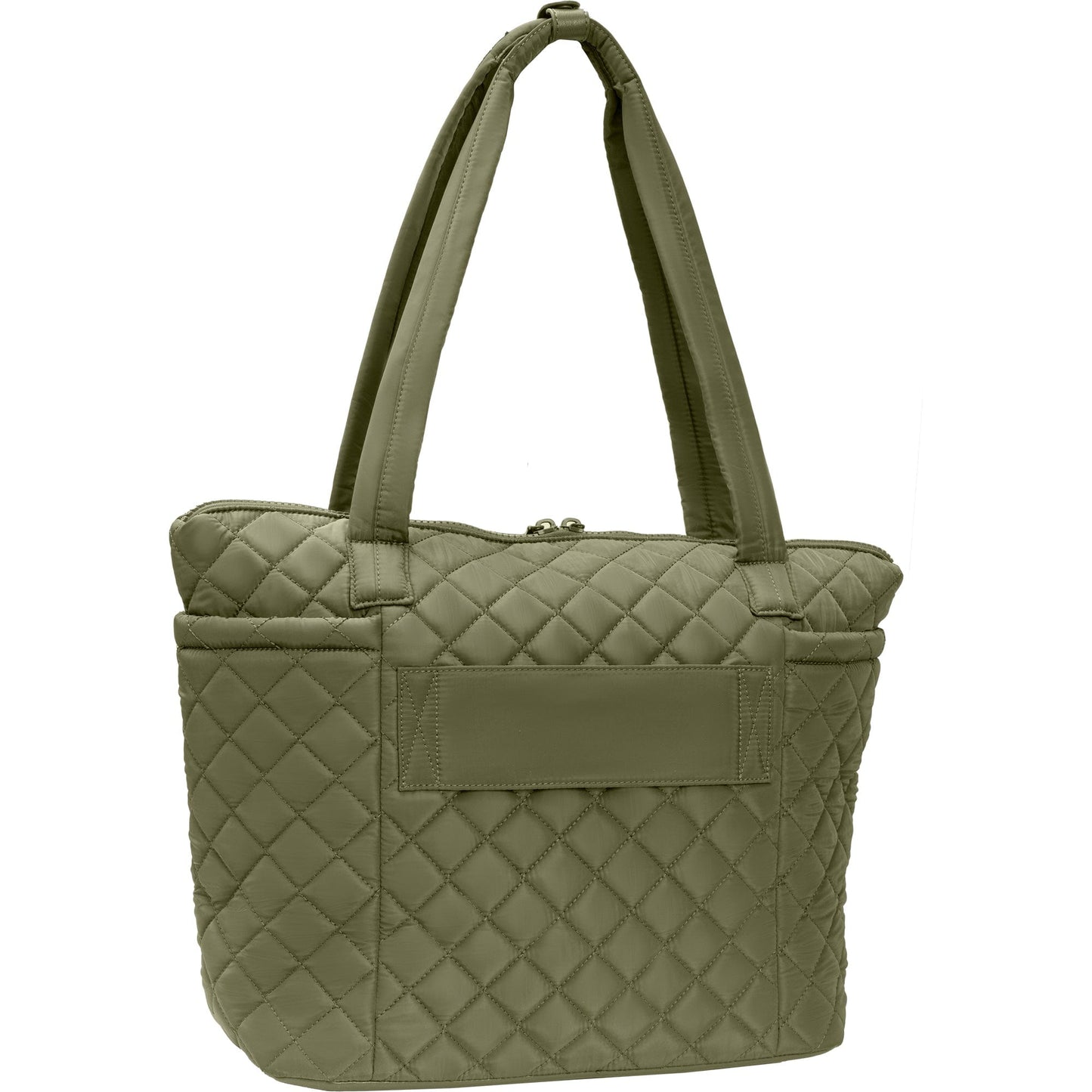 Ellen Tracy 20 Inch Diamond Quilted Nylon Large Travel Workbook Tote Bag
