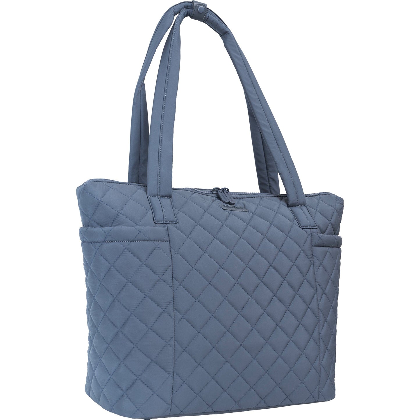 Ellen Tracy 20 Inch Diamond Quilted Nylon Large Travel Workbook Tote Bag
