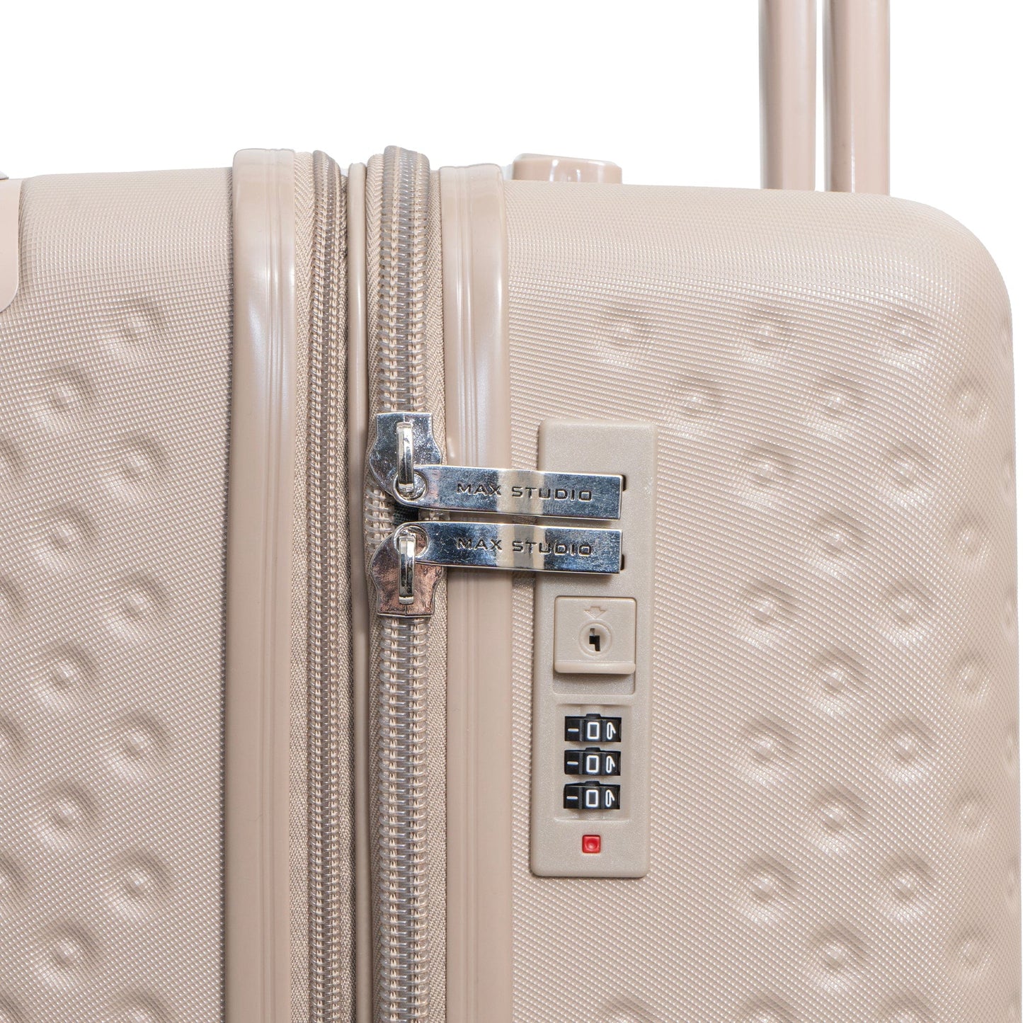 Max Studio Tonal Tufted ABS 2-Piece Hard-Sided Luggage Set