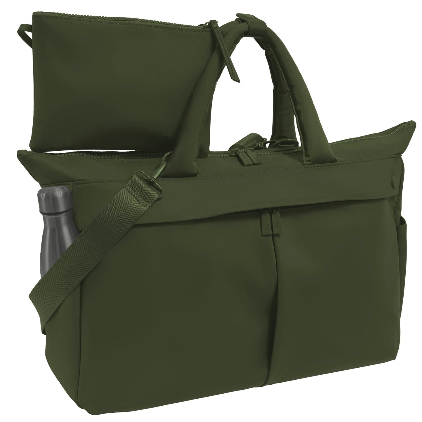 Max Studio The Sylvia 21 Inch Twill Nylon Double Handle Weekender Duffle