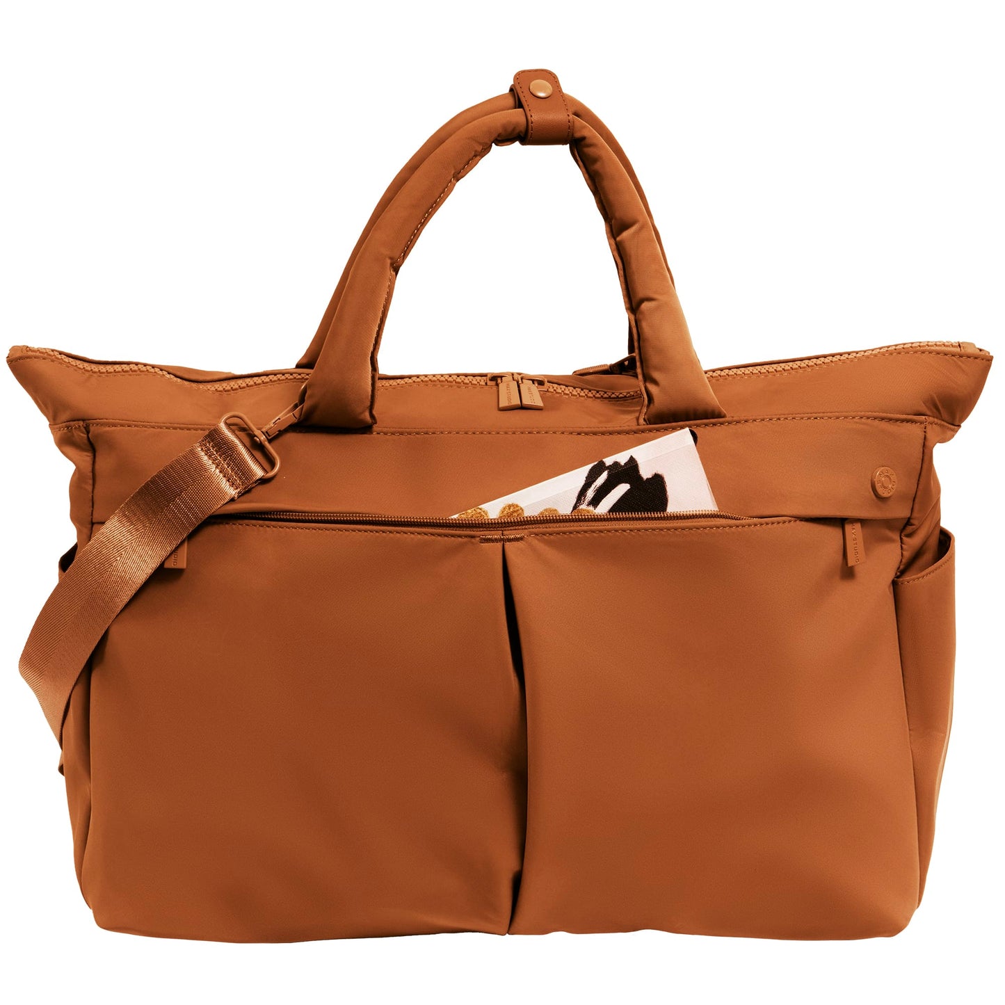 Max Studio The Sylvia 21 Inch Twill Nylon Double Handle Weekender Duffle