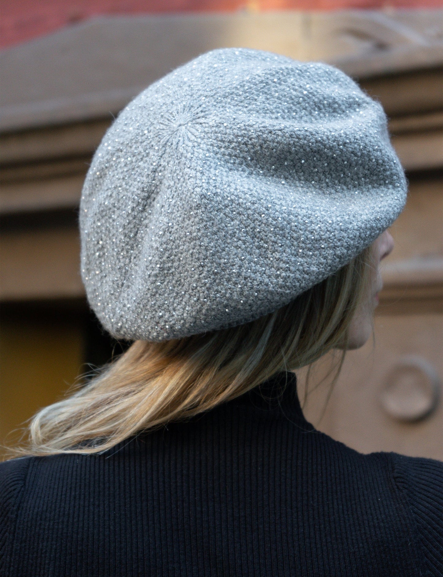 Adrienne Vittadini Stone Knit Beret