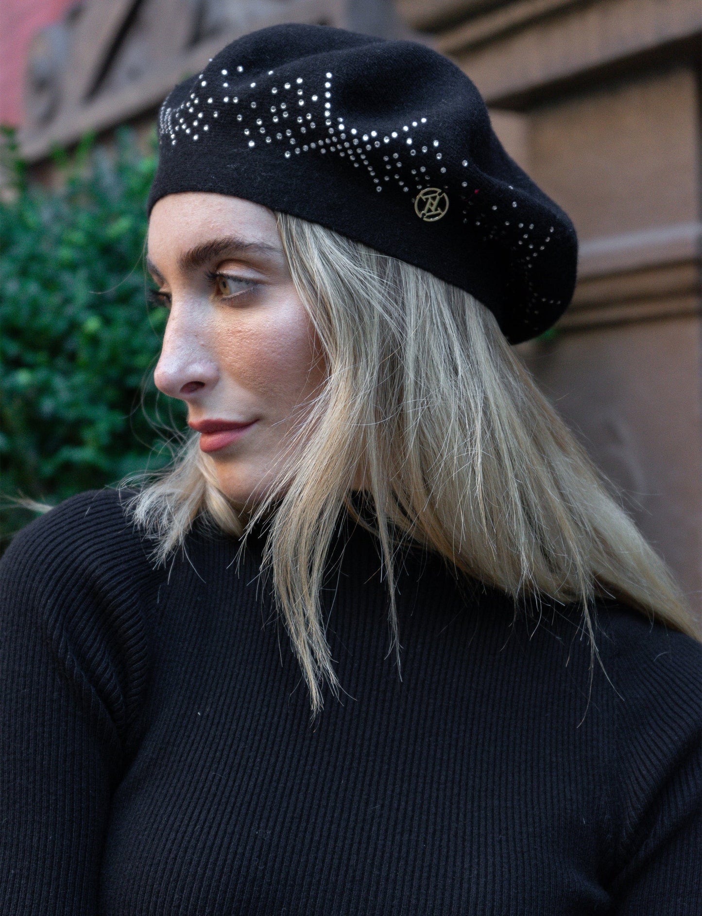 Adrienne Vittadini Stone Knit Beret