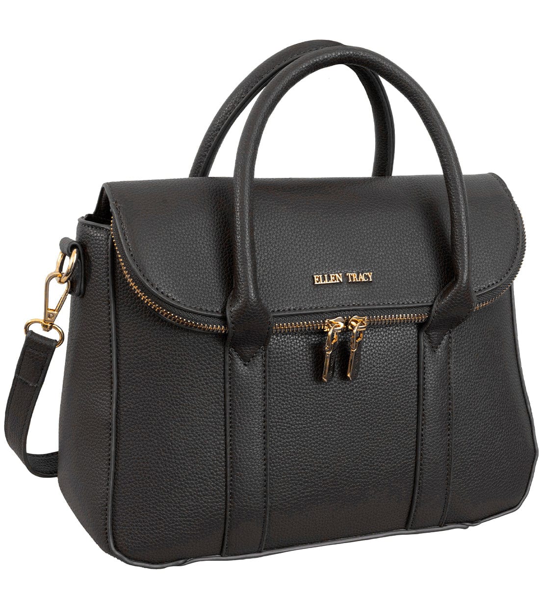 Ellen Tracy Pebble Grain Top Handle Satchel