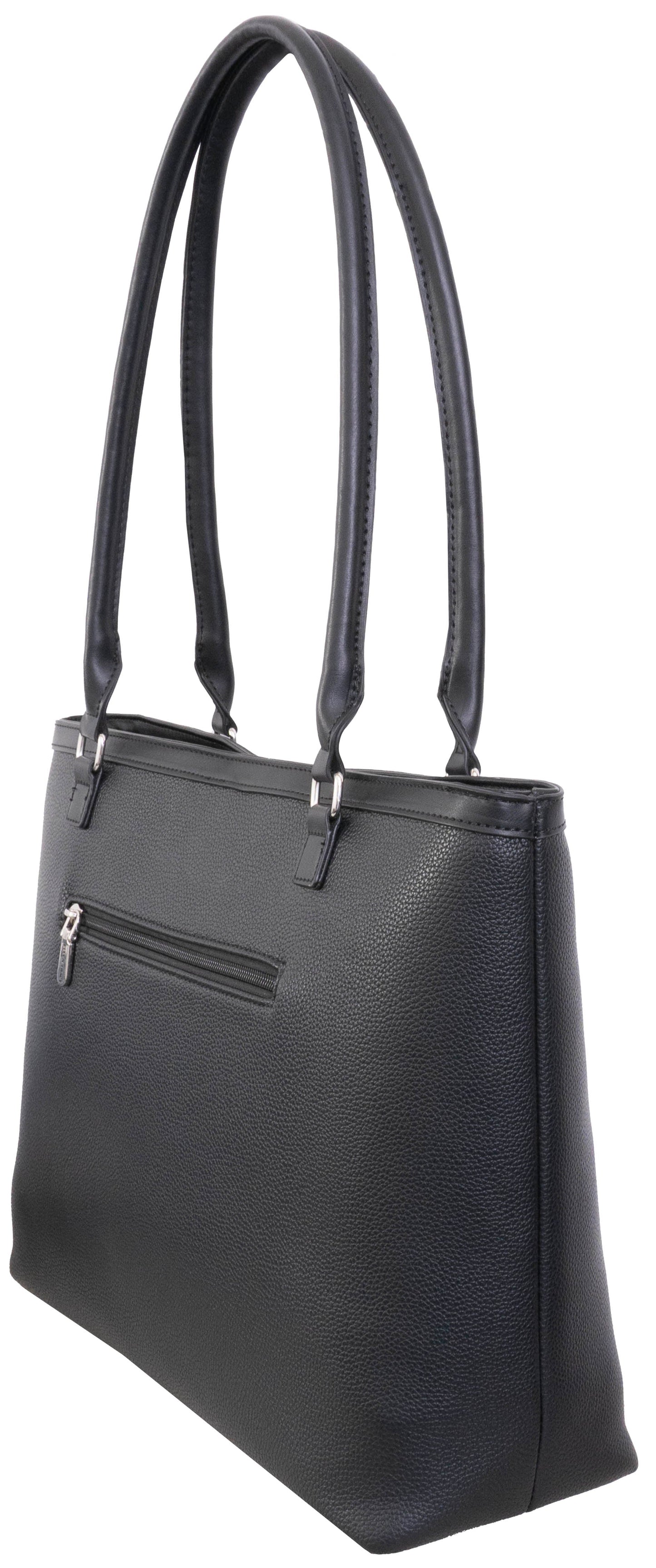 Ellen Tracy Pebble Grain Chain Tote Bag