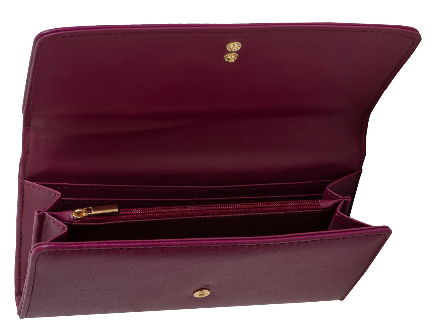 Ellen Tracy Smooth Vachetta Fold Clutch Wallet