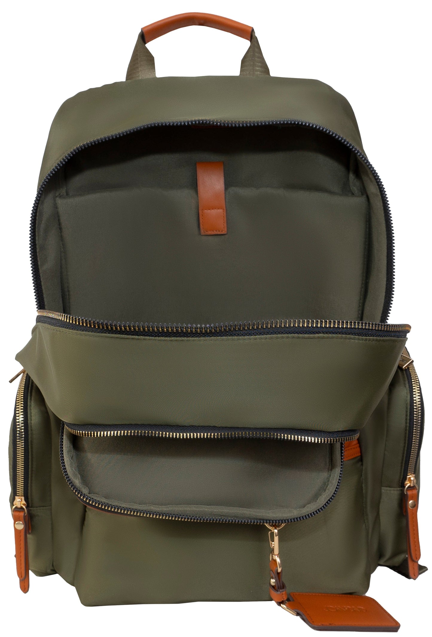 Joan & David Twill Nylon 18 Inch Multi Compartment Workbook Backpack