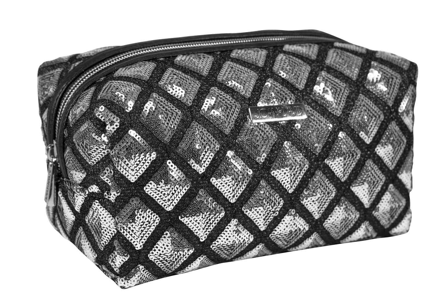 Joan & David Diamond Sequin Loaf Cosmetic Pouch