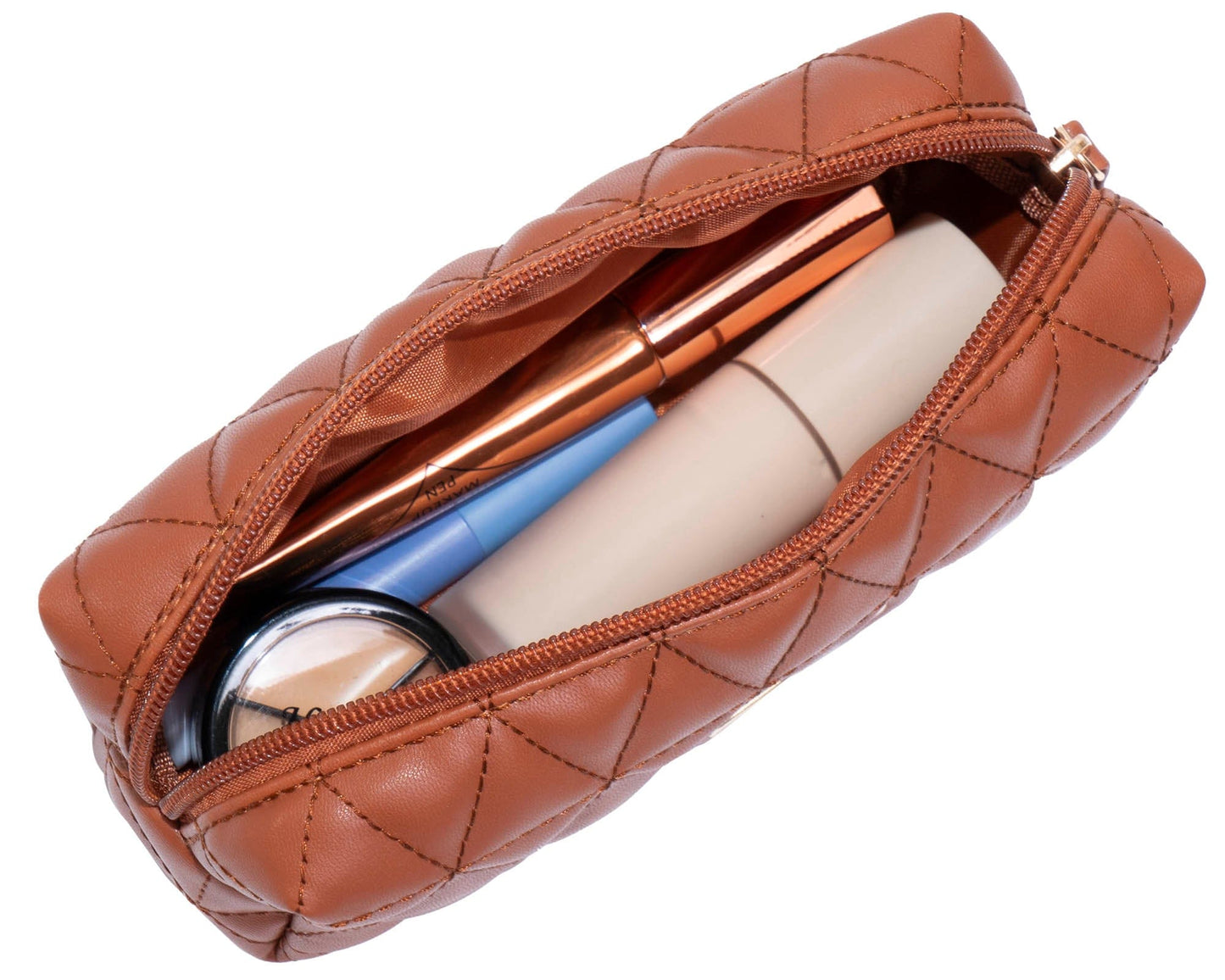 Joan & David The Triangle Quilted 4 Piece Cosmetic Bag Set