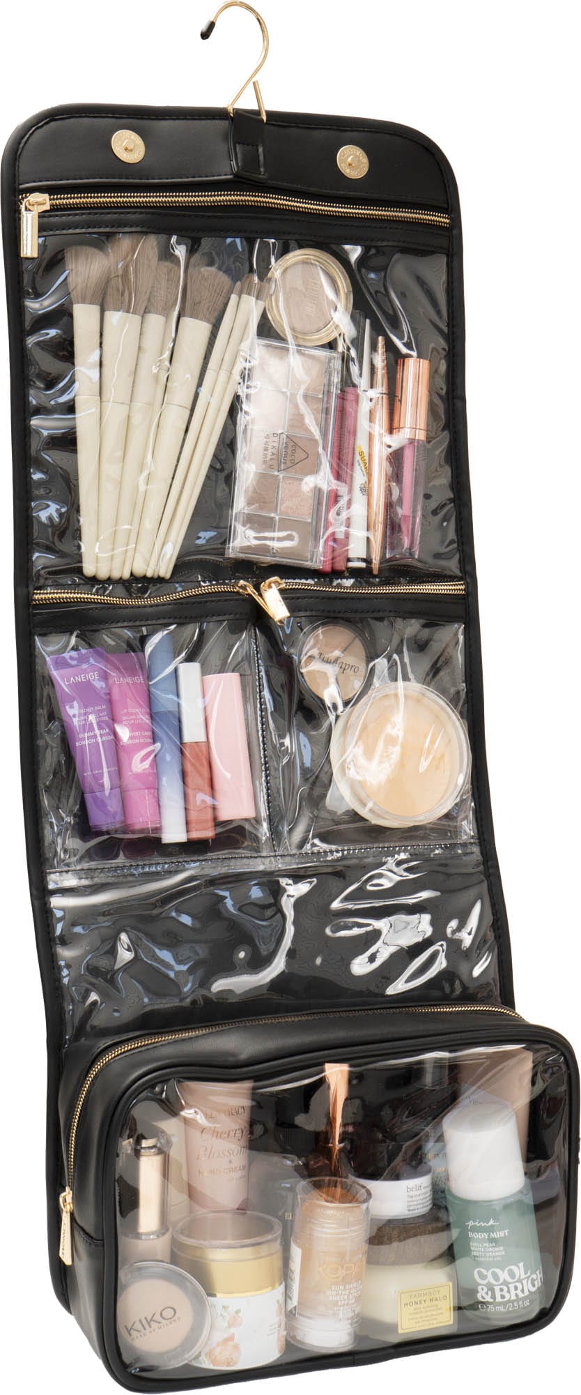 Joan & David The Teardrop Quilted Roll Hanging Makeup Toiletry Bag