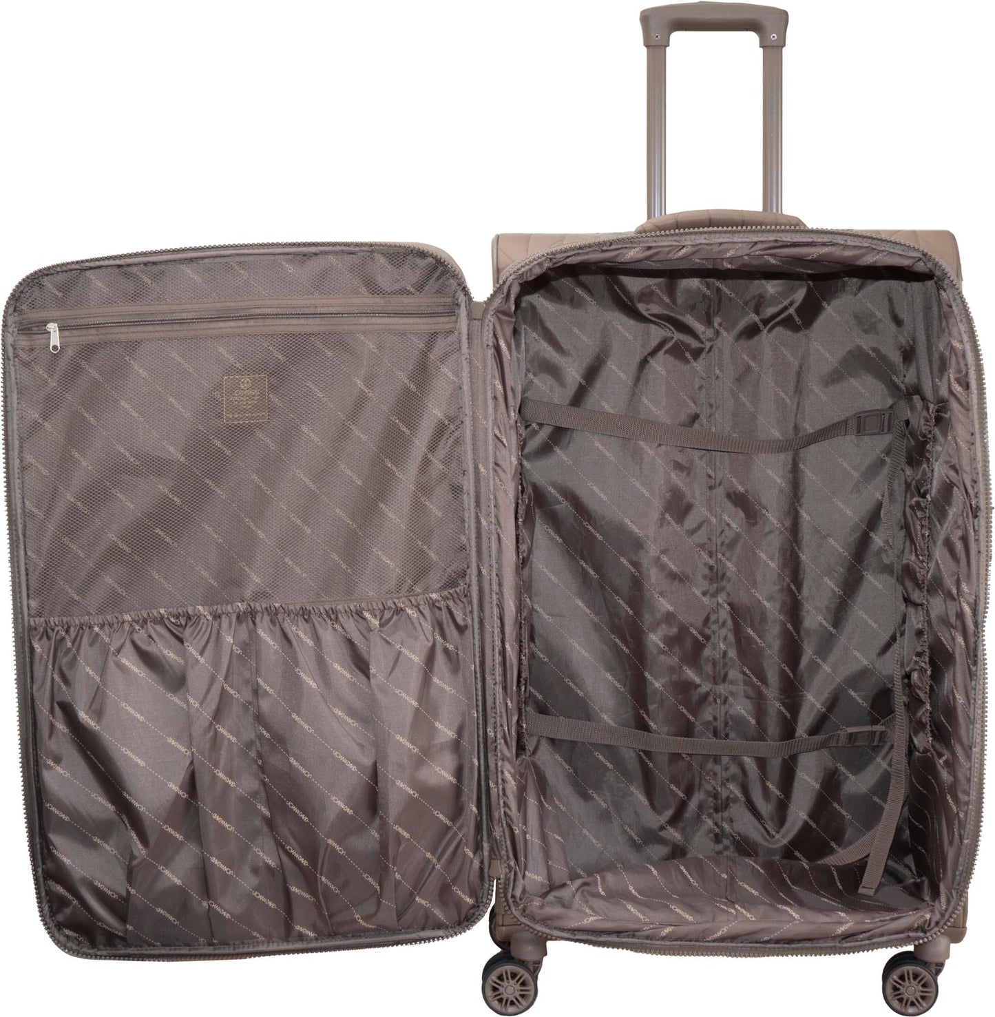 Joan & David 4 Piece Chevron Quilted Parachute Nylon Luggage Set