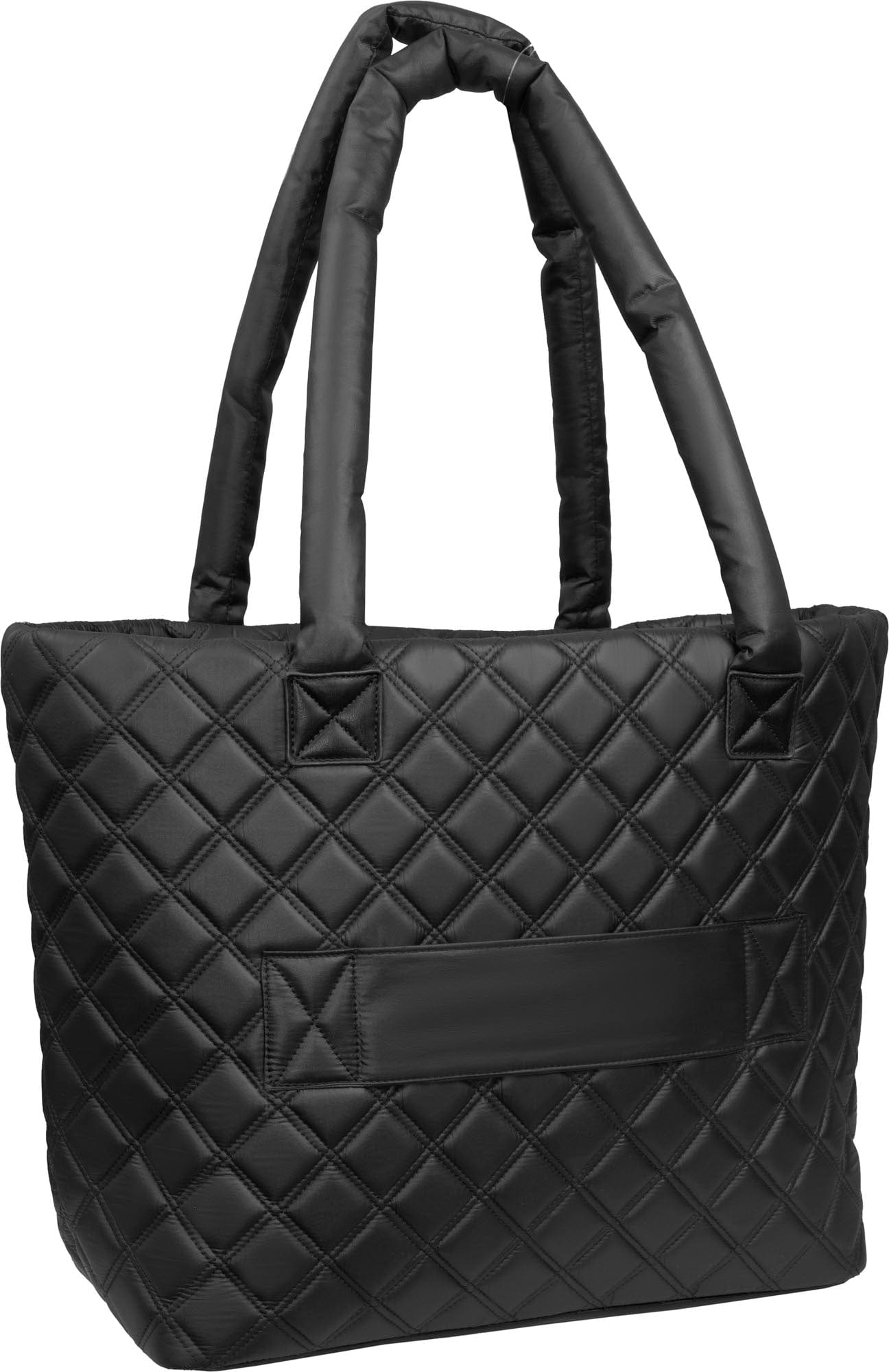 Joan & David Diamond Quilted Parachute Nylon Tote