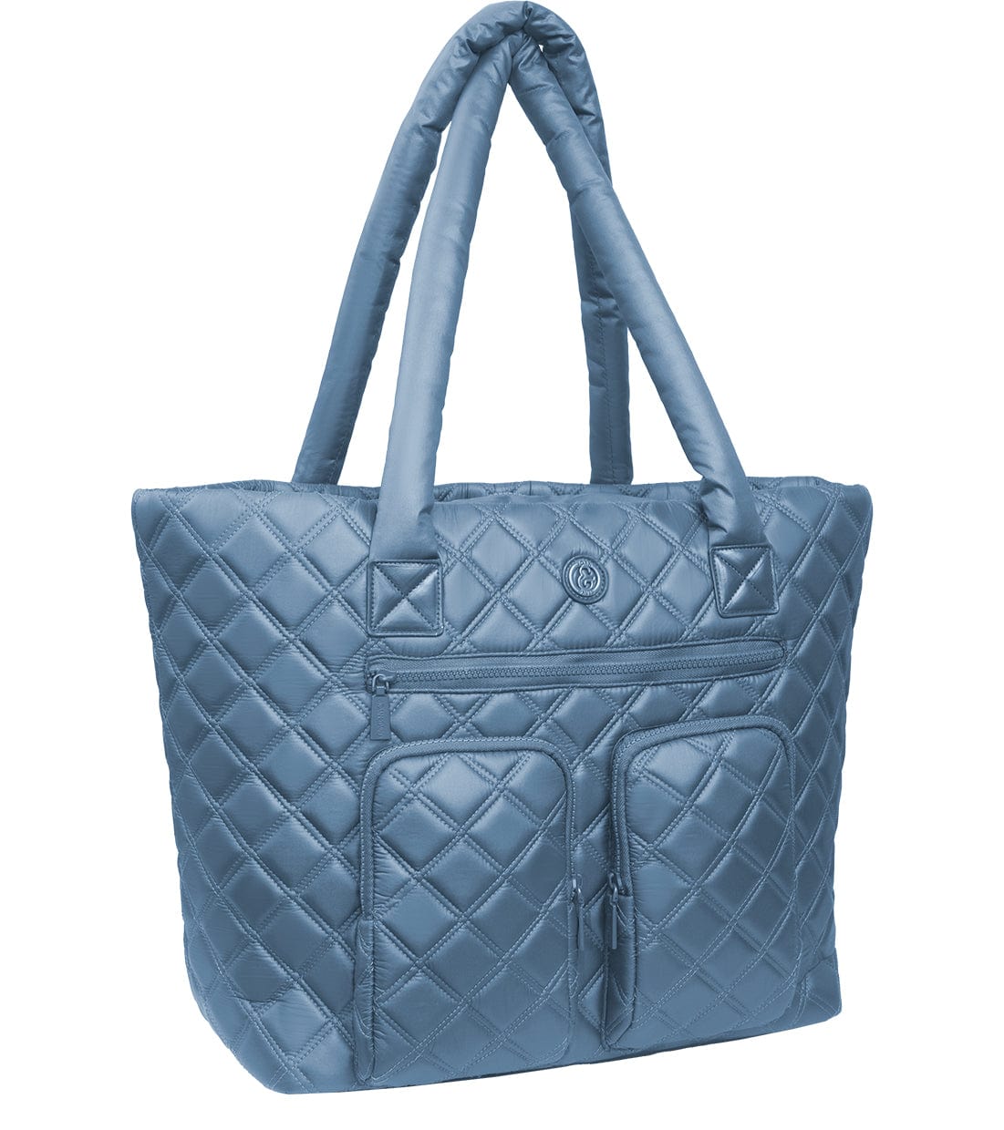 Joan & David Diamond Quilted Parachute Nylon Tote