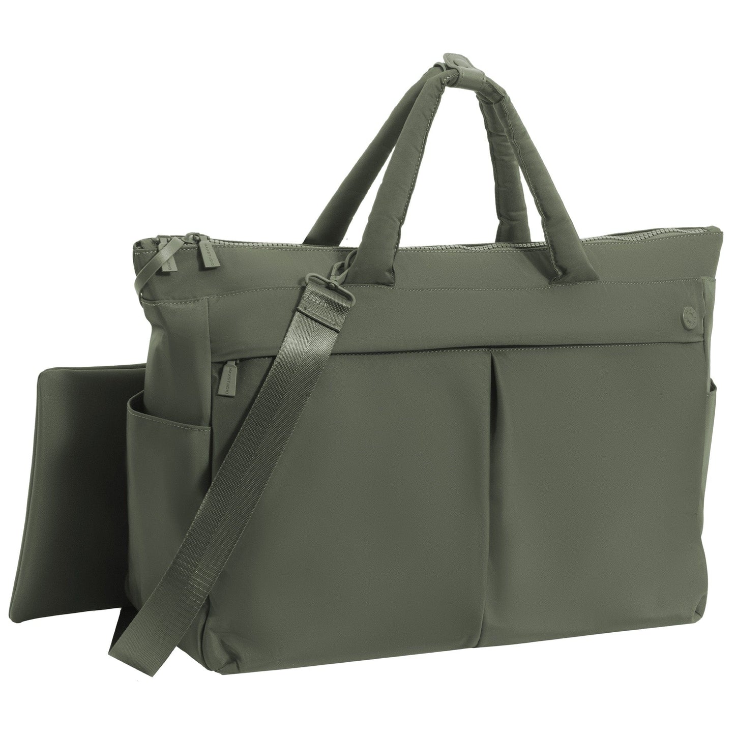 Max Studio The Sylvia 21 Inch Twill Nylon Double Handle Weekender Duffle