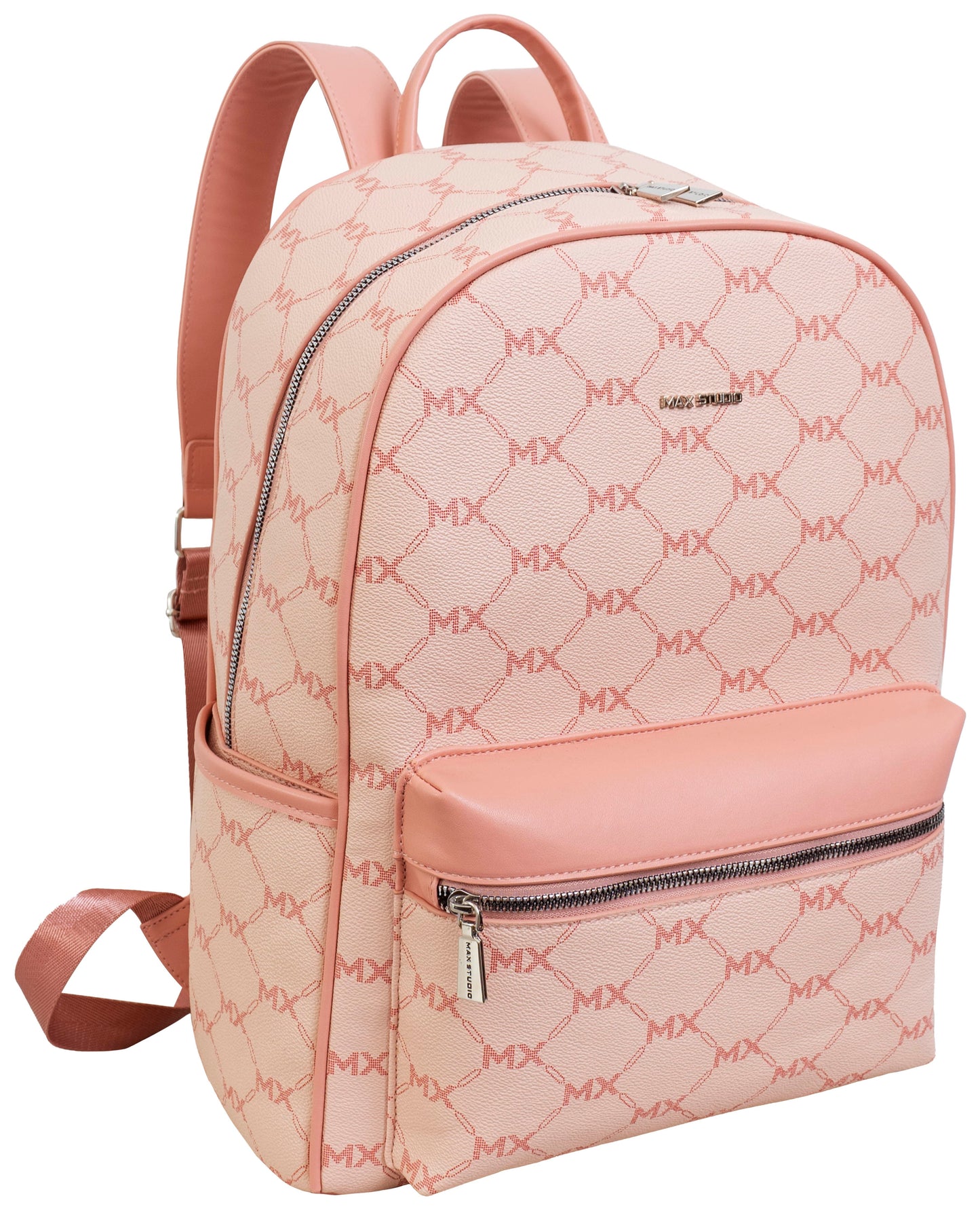 Max Studio Pebble Grain Signature Print Backpack