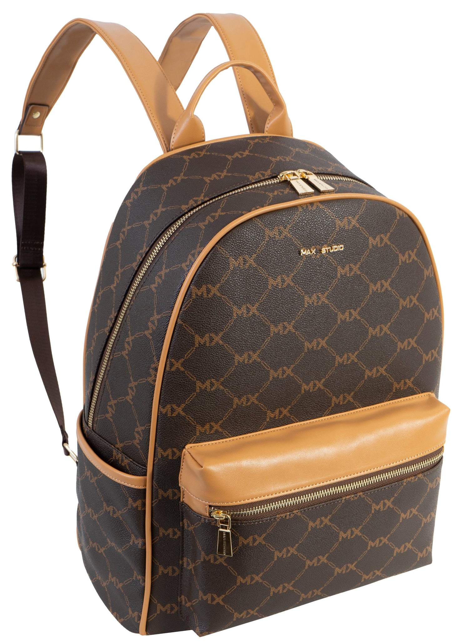 Max Studio Pebble Grain Signature Print Backpack