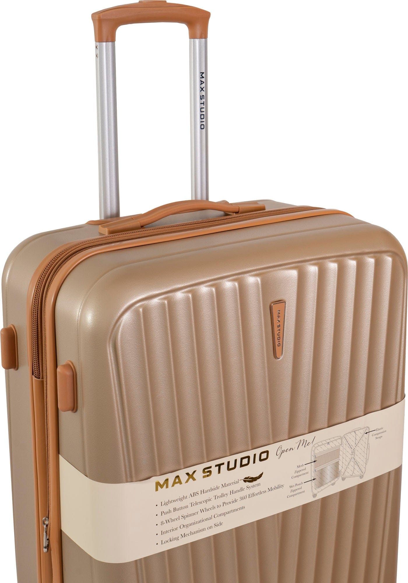 Max Studio ABS 3-Piece Luggage Set Aberdeen Collection