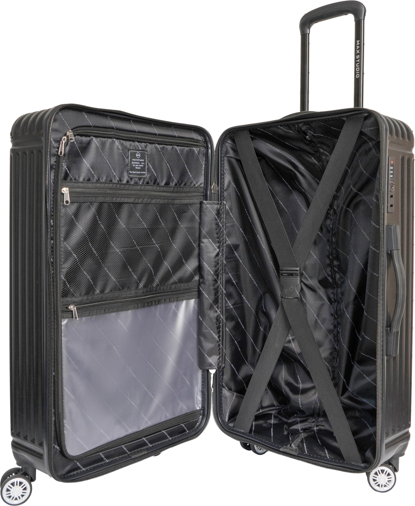 Max Studio ABS 3-Piece Luggage Set Santorini Collection