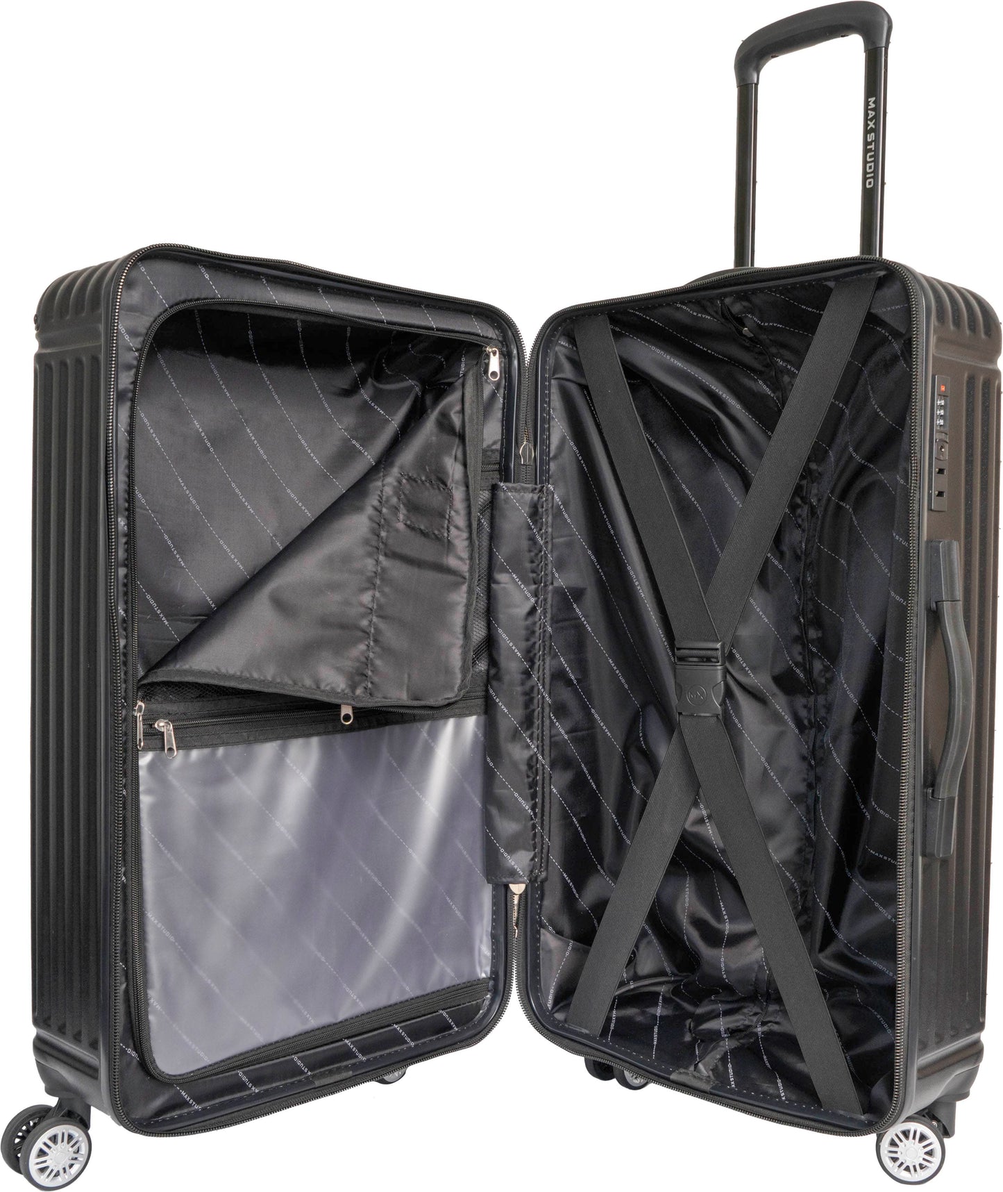 Max Studio ABS 3-Piece Luggage Set Santorini Collection