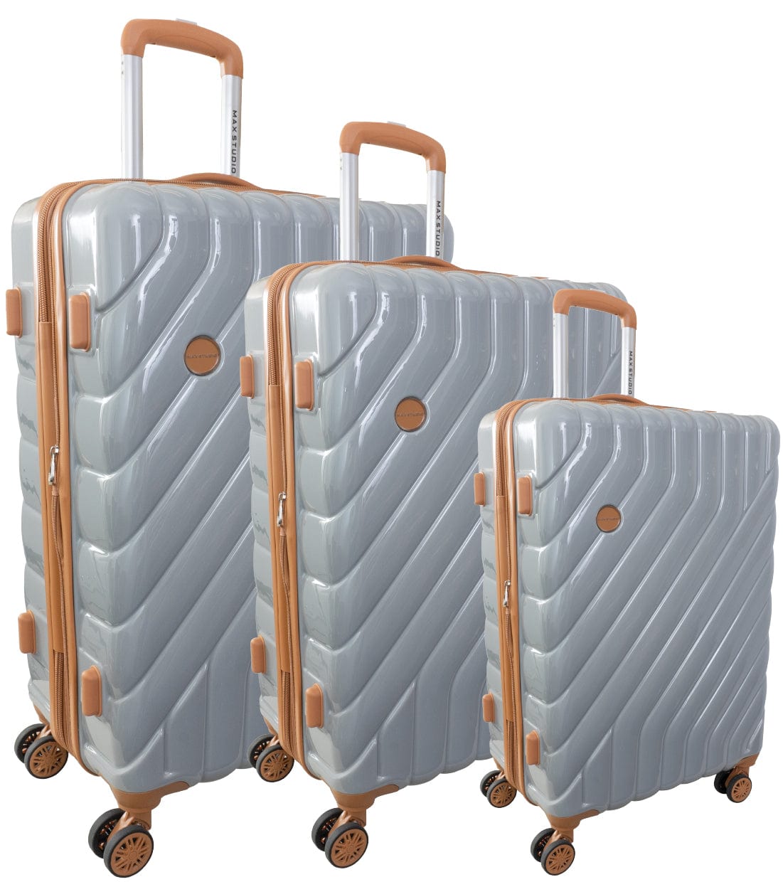 Max Studio PC 3-Piece Luggage Set Valletta Collection