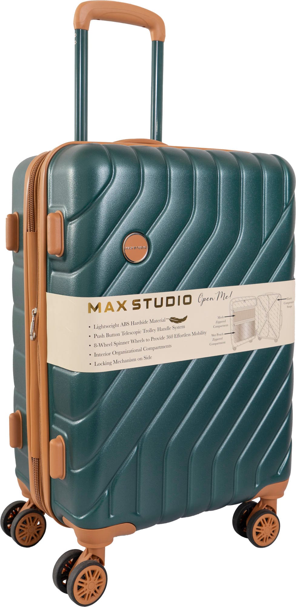 Max Studio PC 3-Piece Luggage Set Valletta Collection