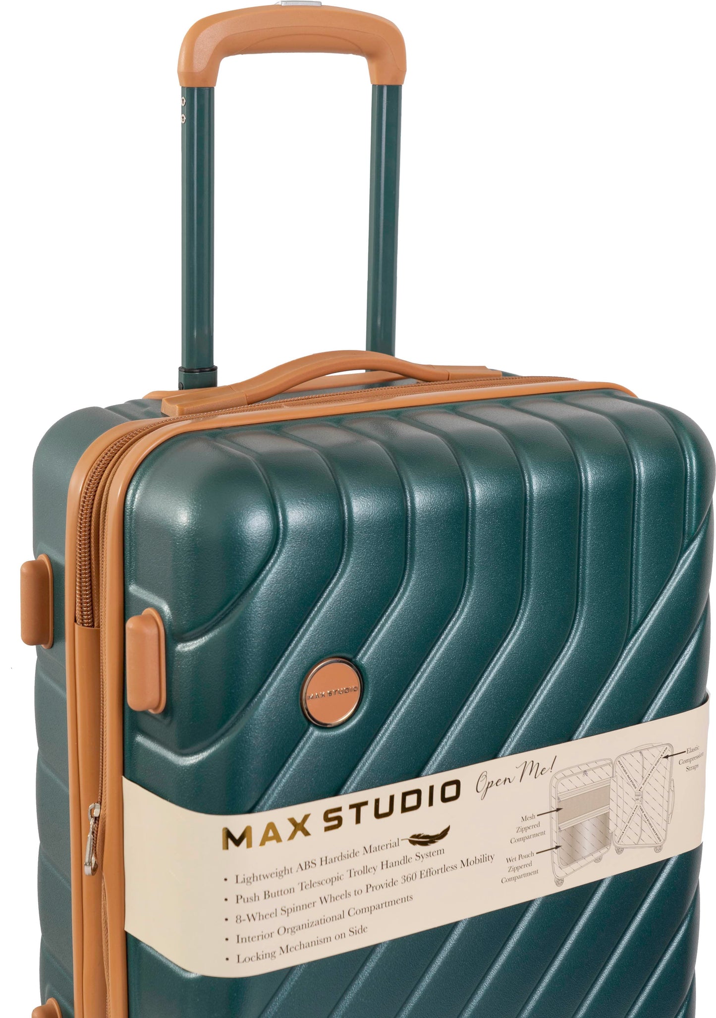 Max Studio PC 3-Piece Luggage Set Valletta Collection